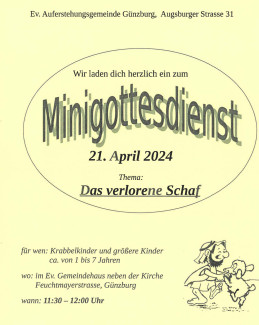 Plakat Minigottesdienst